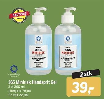 Fakta Tyskland 365 Minirisk Håndsprit Gel tilbud