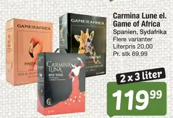 Carmina Lune el. Game of Africa