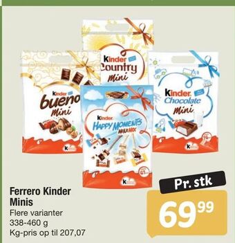 Fakta Tyskland Ferrero Kinder Minis tilbud