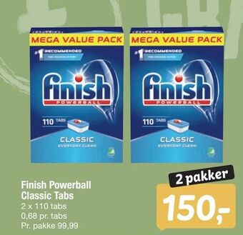 Fakta Tyskland Finish Powerball Classic Tabs tilbud