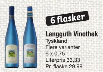 Fakta Tyskland Langguth Vinothek tilbud