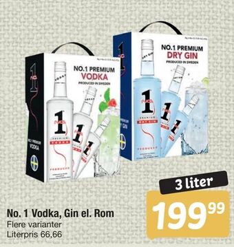 Fakta Tyskland No. 1 Vodka, Gin el. Rom tilbud