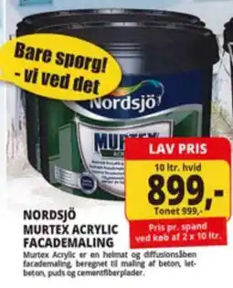 Farveland Nordsjö Murtex Acrylic Facademaling tilbud