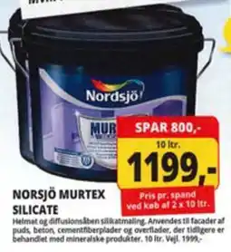 Farveland Norsjö Murtex Silicate tilbud