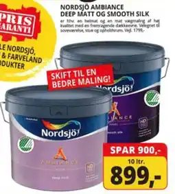 Farveland Nordsjö Ambiance Deep Matt og Smooth Silk tilbud