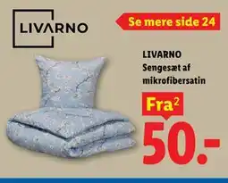 Lidl LIVARNO Sengesæt af mikrofibersatin tilbud