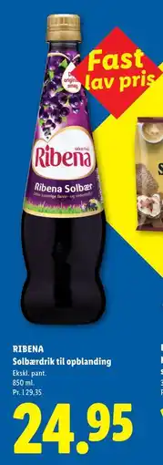 Lidl RIBENA Solbærdrik til opblanding tilbud