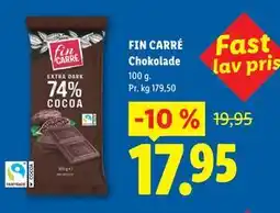 Lidl FIN CARRÉ Chokolade tilbud