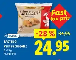 Lidl TASTINO Pain au chocolat tilbud