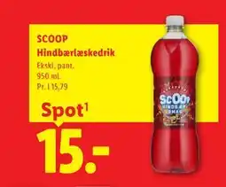 Lidl SCOOP Hindbærlæskedrik tilbud