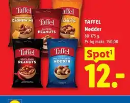 Lidl TAFFEL Nødder tilbud