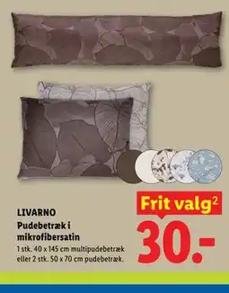 Lidl LIVARNO Pudebetræk i mikrofibersatin tilbud