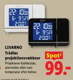 Lidl LIVARNO Trådløs projektionsvækkeur tilbud