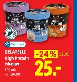 Lidl GELATELLI High Protein isbæger tilbud