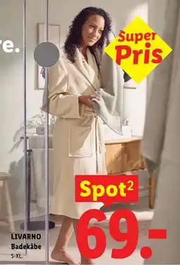 Lidl LIVARNO Badekåbe tilbud