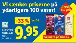 Lidl FIN CARRÉ Chokolade tilbud