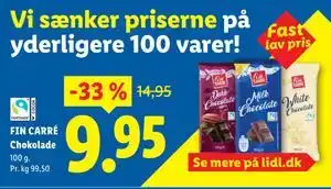 Lidl FIN CARRÉ Chokolade tilbud