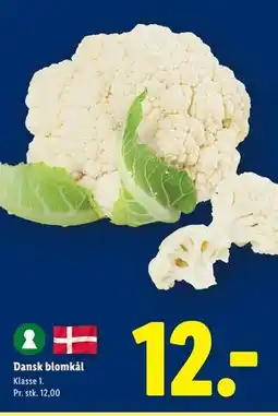Lidl Dansk blomkål tilbud