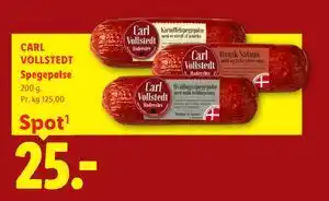 Lidl CARL VOLLSTEDT Spegepølse tilbud