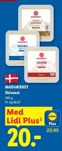Lidl MADVÆRKET Skiveost, App-pris tilbud