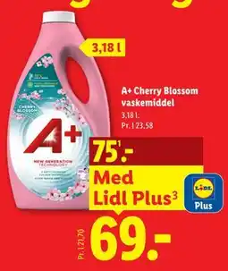 Lidl A+ Cherry Blossom vaskemiddel tilbud