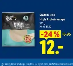 Lidl SNACK DAY High Protein wraps tilbud