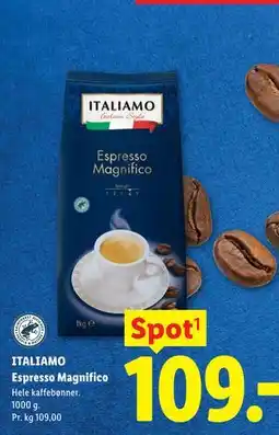 Lidl ITALIAMO Espresso Magnifico tilbud