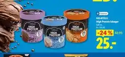 Lidl GELATELLI High Protein isbæger tilbud