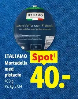 Lidl ITALIAMO Mortadella med pistacie tilbud