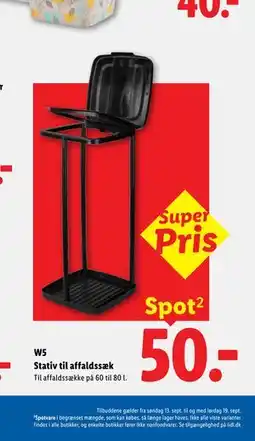 Lidl W5 Stativ til affaldssæk tilbud
