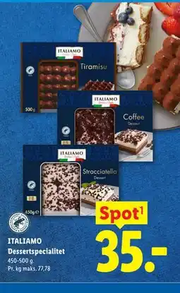 Lidl ITALIAMO Dessertspecialitet tilbud