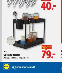 Lidl W5 Opbevaringsreol tilbud