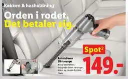 Lidl Batteridreven 3i1 støvsuger tilbud