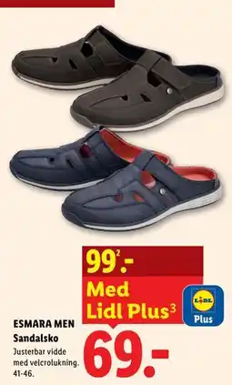 Lidl ESMARA MEN Sandalsko tilbud