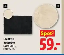 Lidl LIVARNO Bademåtte tilbud