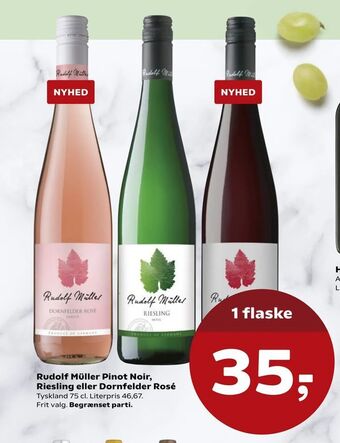 Rudolf Müller Pinot Noir, Riesling eller Dornfelder Rosé