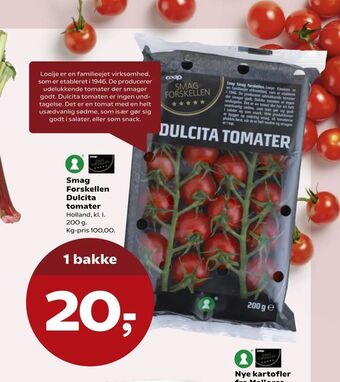 SuperBrugsen Smag Forskellen Dulcita tomater tilbud