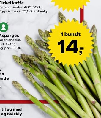 SuperBrugsen Asparges tilbud