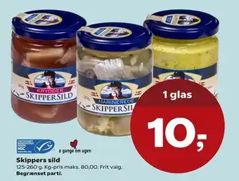 SuperBrugsen Skippers sild tilbud
