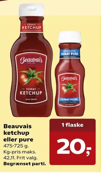 SuperBrugsen Beauvais ketchup eller pure tilbud