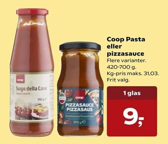 SuperBrugsen Coop Pasta eller pizzasauce tilbud