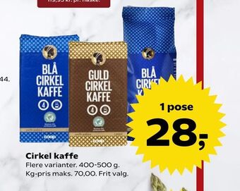 SuperBrugsen Cirkel kaffe tilbud