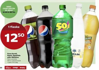 SuperBrugsen Faxe Kondi, Pepsi, Egekilde eller Nikoline tilbud