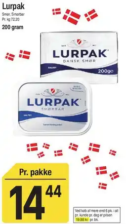 ABC Lavpris Lurpak Smør tilbud