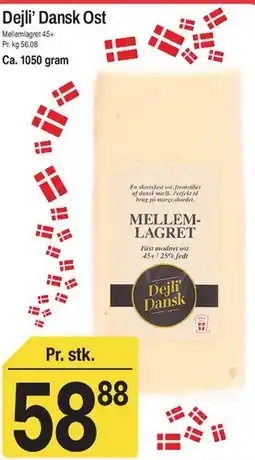 ABC Lavpris Dejli Dansk Ost tilbud