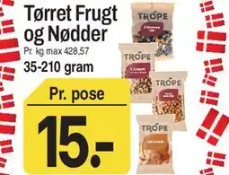 ABC Lavpris Tørret Frugt og Nødder tilbud