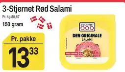 ABC Lavpris 3-Stjernet Rød Salami tilbud