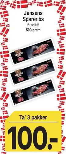 ABC Lavpris Jensens Spareribs (tilbud) tilbud