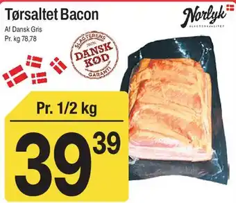 Tørsaltet Bacon