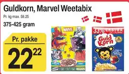 ABC Lavpris Guldkorn / Marvel / Weetabix tilbud